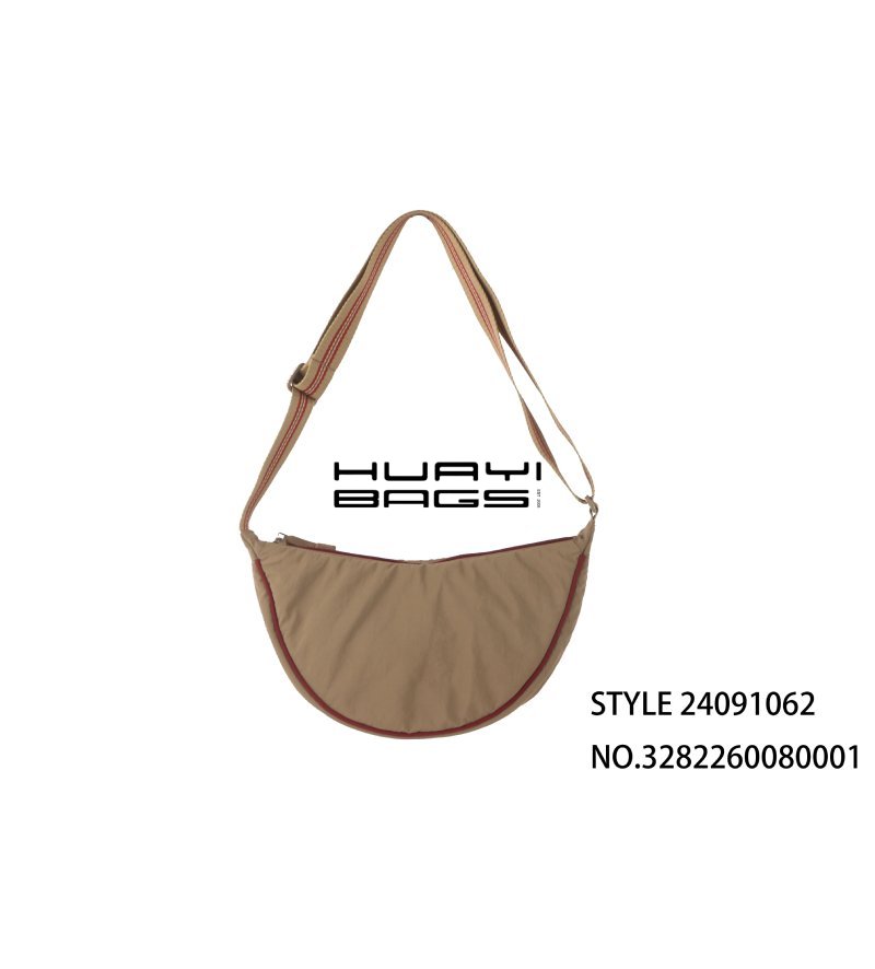 Custom Simple Style Brown Moon Bag