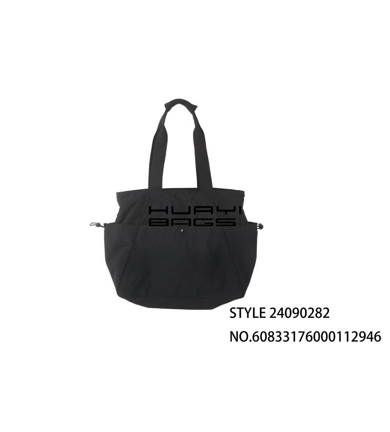 Custom Black Fashion Tote Bag