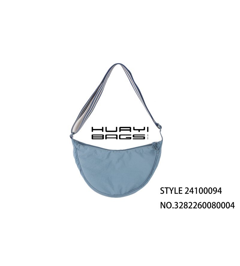 Simple Style Light Blue Moon Bag