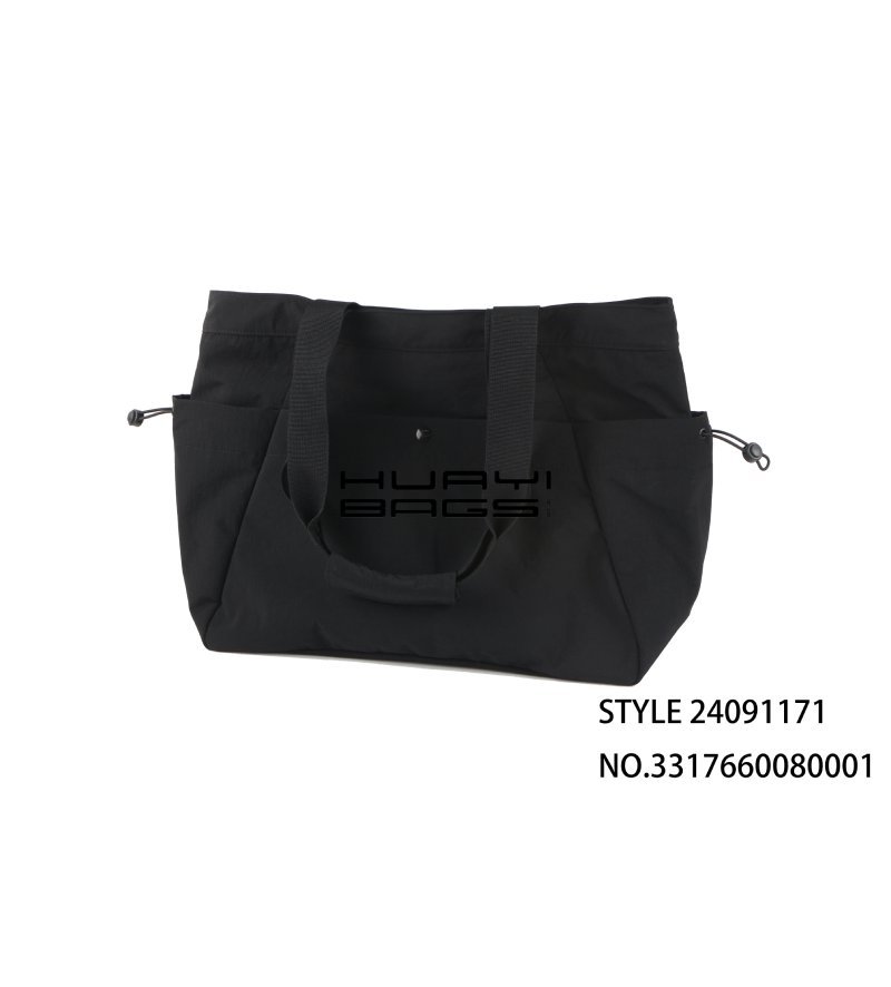 Custom Black Large Tote Bag
