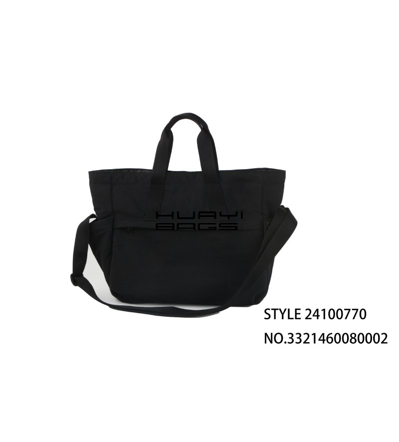Custom Fashion Black Tote Bag