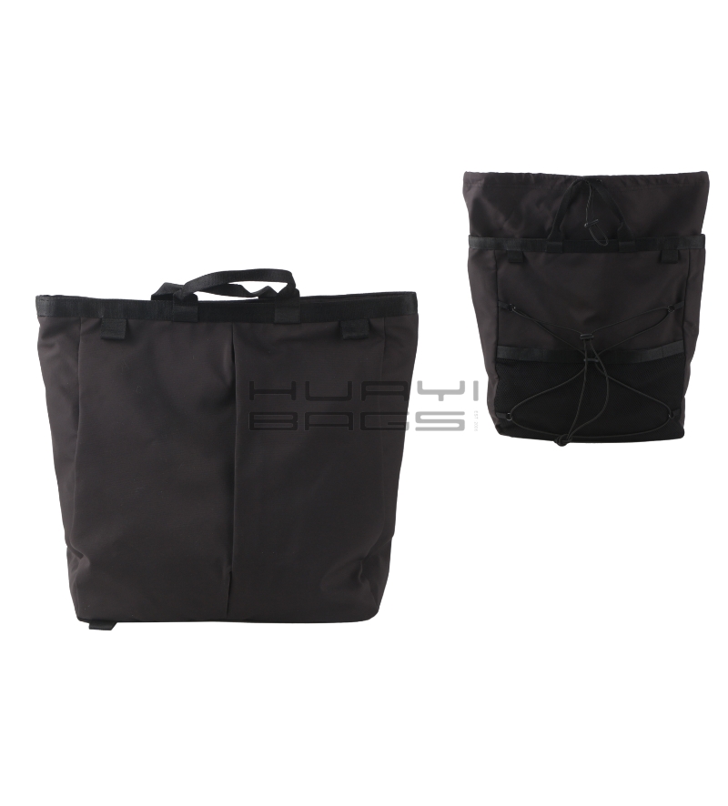 Lightweight And Versatile Black Tote Bag