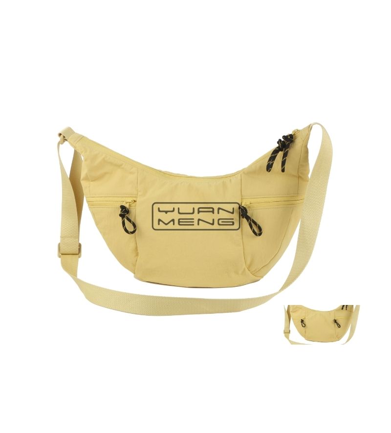 Custom Light Yellow Moon Crossbody Bag